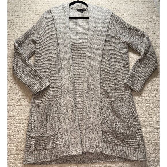 Banana Republic Hooded Wool Blend Thick Long Sleeve Cardigan with Pockets Large - Picture 1 of 6